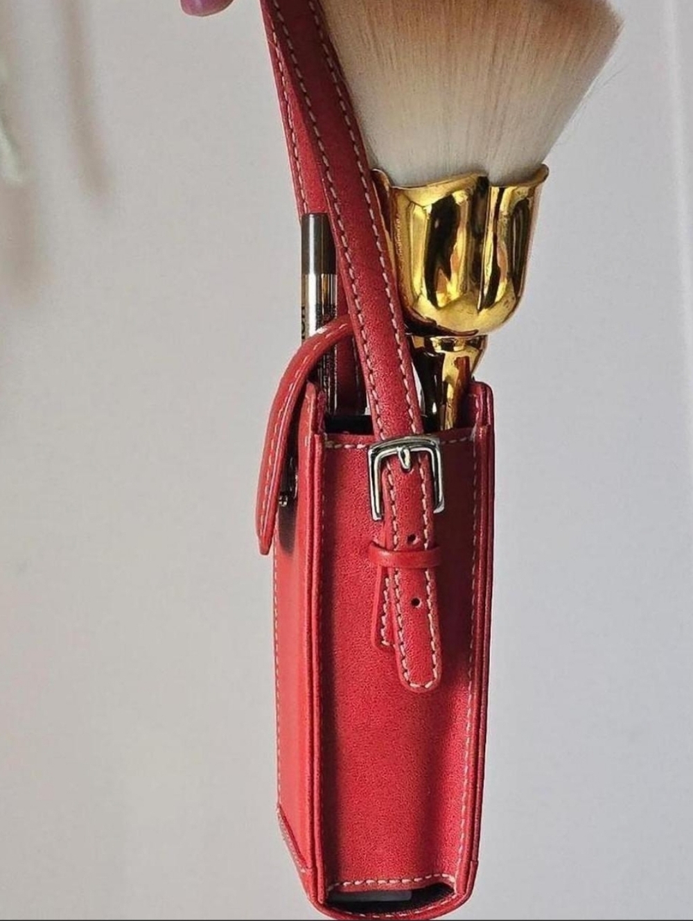Coach Red Leather Bag Accessory - Picture 3 of 4